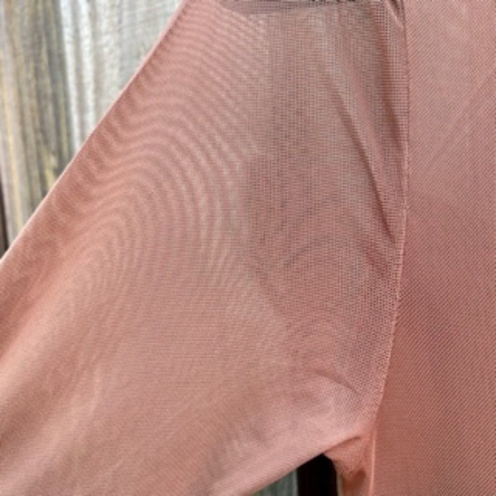 Blashe Mesh Long Sleeve Jumpsuit/Medium/Tan View 6